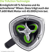 Braun Hochleistungsmixer Powerblend 9 JB9040 – Standmixer Mit Glas-Mixkrug, 18 Mixprogramme, 10 Geschwindigkeiten + Pulsfunktion, Heiße Suppen Funktion, Reinigungsprogramm, Stampfer, 1600 W, Schwarz Bucatarie Naty Shop