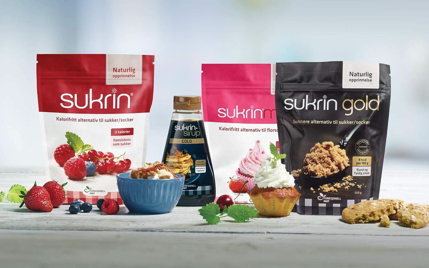 Sukrin Erythritol, alternativa naturală la zahăr fără calorii, 1 pachet, 500 grame Indulcitori Naty Shop