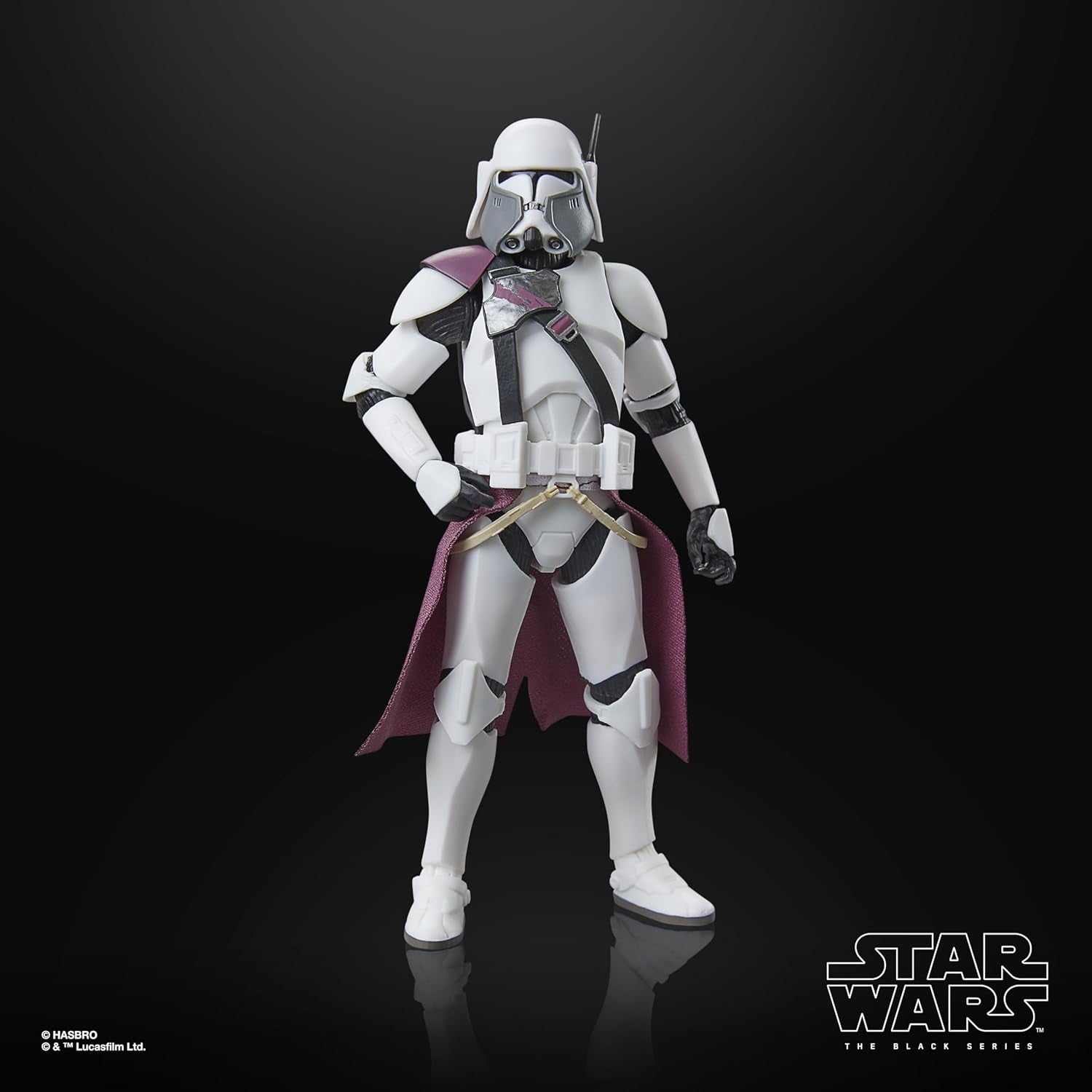 Star Wars seria neagră Clone Commander Bacara, Star Wars: Ahsoka Premium figurină de colecție (15 cm) Action figures Naty Shop