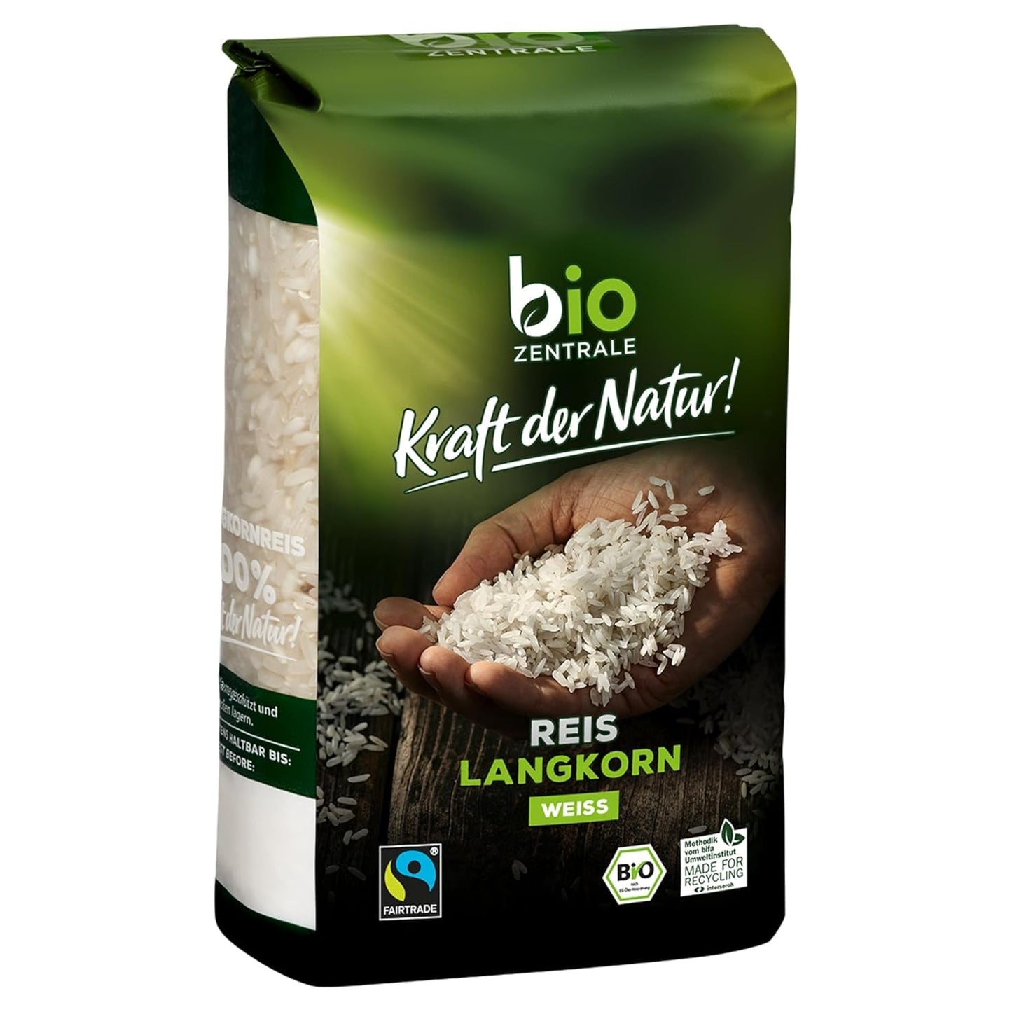 Orez Basmati alb biozentrale | 7 x 500g | Certificat Fairtrade | Cereale tradiționale | Perfect pentru preparate orientale și curry | Ambalaj ușor reciclabil (monofilm)