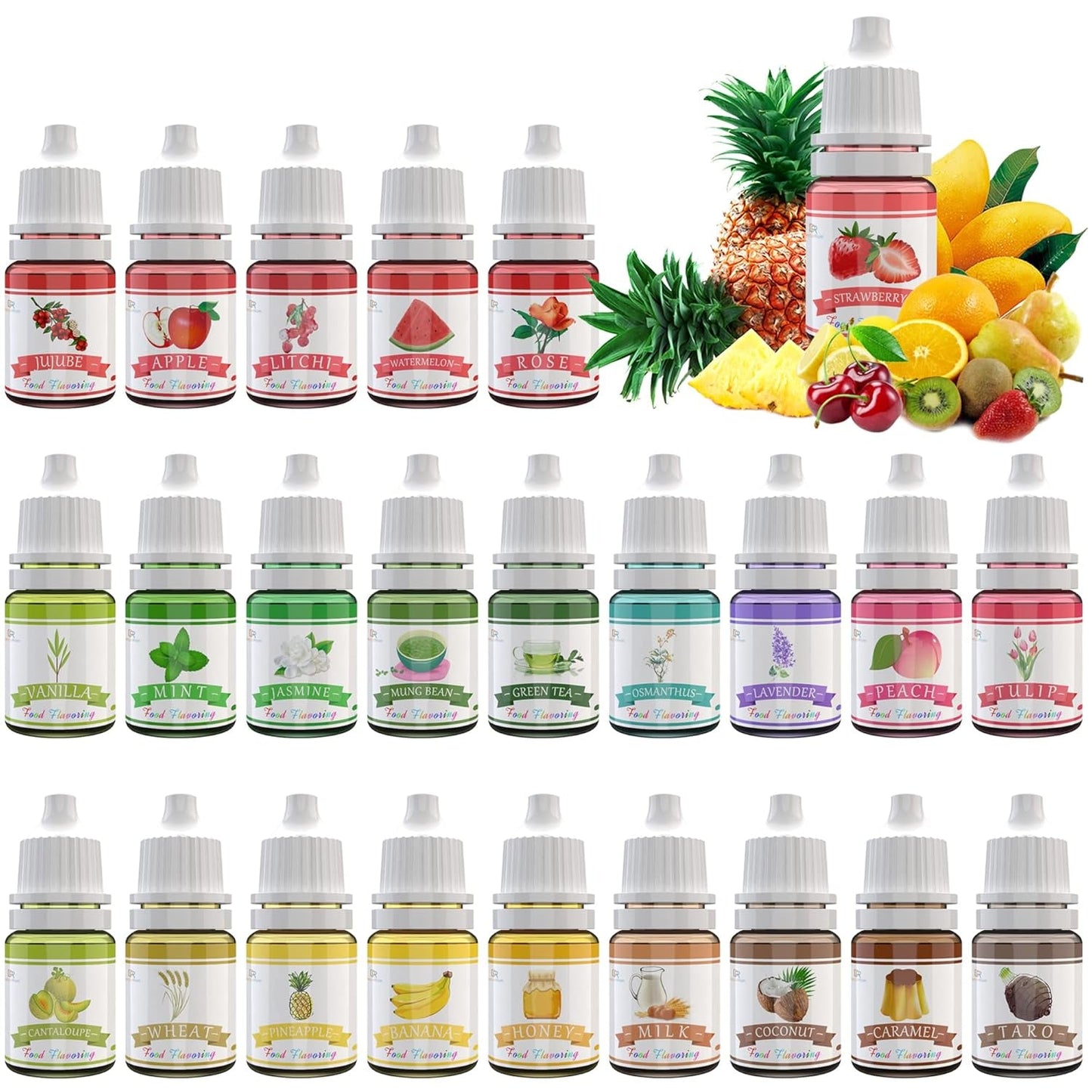 Set 24 arome alimentare concentrate, 24 x 6 ml Arome Naty Shop