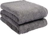 Brentford's Teddy Fleece Blanket, Pătură mare pentru pat, plușată, super moale, caldă, pentru canapea, pat, cuvertură de pat, negru - 150 X 200 Cm Paturi si Cuverturi Besuche den Brentfords-Store Gri cărbune 200 X 240 Cm