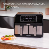 Kenwood Khealthy Twin Airfryer, 8L (2X4L), cameră dublă, 8 programe, funcție Dual Cook & Sync Finish, ecran tactil Electrocasnice Naty Shop