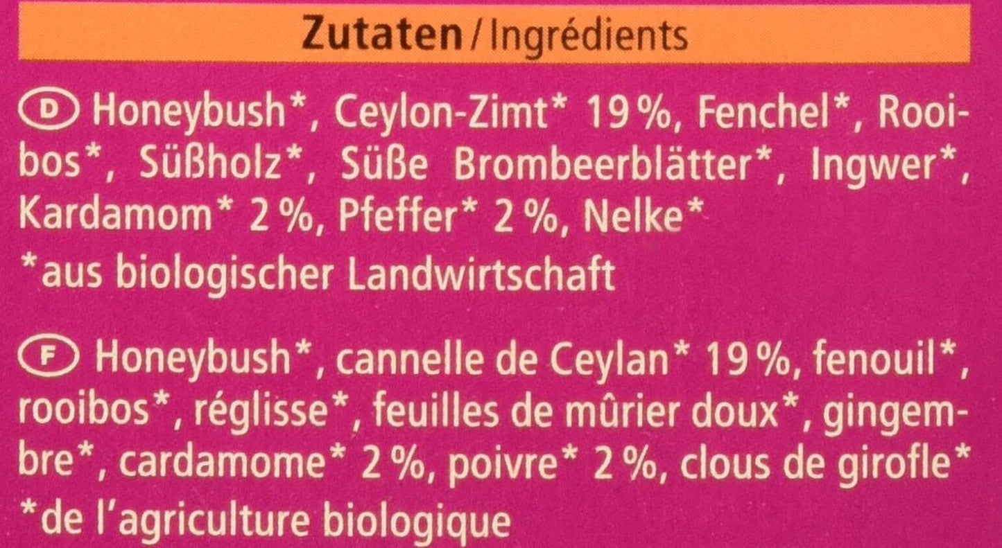 Ceai organic Sweet Chai, 20 pliculețe, 40 g (pachet de 3)