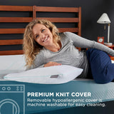 TEMPUR-PEDIC Pernă Tempur-Cloud Prohi, spumă cu memorie, alb/grădină opulentă, King Perne standard Naty Shop