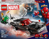 LEGO Marvel Spider-Man Mech Vs. Venom Muscle Car - Mașină de jucărie cu 3 minifigurine de supereroi - Model de mașină cu trăgători - Cadou pentru băieți și fete cu vârsta de 7+ 76309 Seturi de constructie Besuche den LEGO-Store