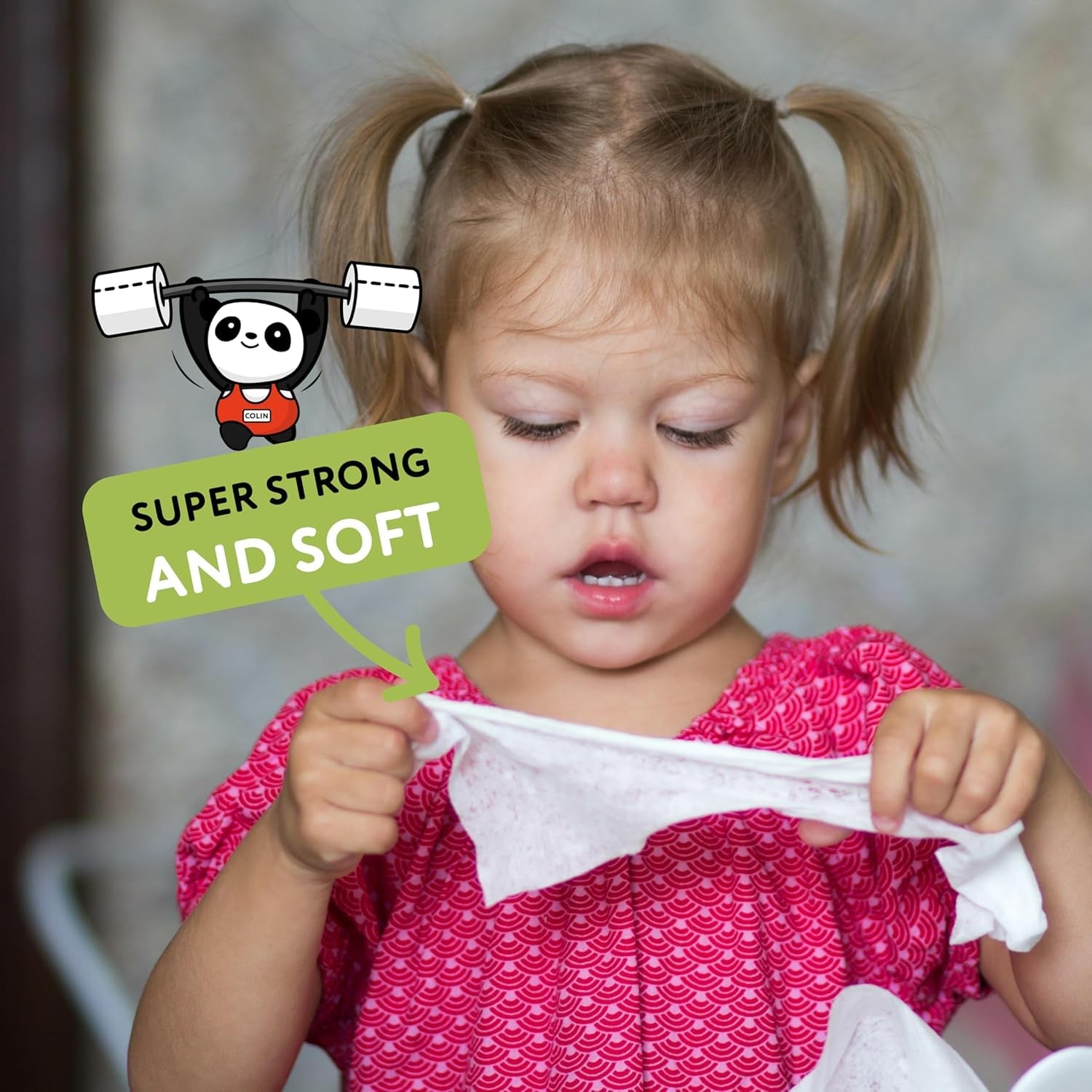 Șervețele umede din bambus Cheeky Panda pentru bebeluși | 720 de șervețele ecologice | Delicate și moi | Produse esențiale pentru nou-născuți