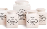 Excelsa cutie de biscuiți, ceramică, alb fildeș, Capacitate: 3 litri Cutii depozitare alimente Naty Shop