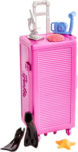 Barbie Seria You Can Be Anything, Biolog Marin, 1x Păpușă cu Păr Blond, Costum de baie, Delfin, Accesorii, Cadou pentru copii, Jucărie pentru vârste de 3 ani și peste, HMH26