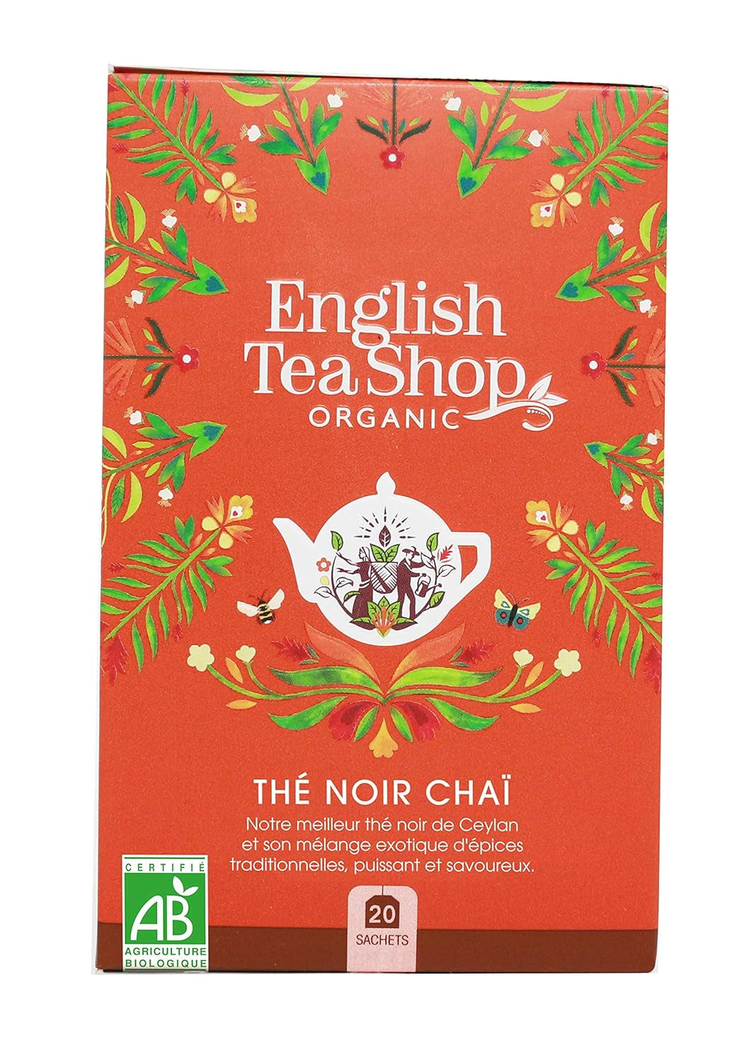 ETS - Ceai negru Chai, Naturland BIO, 20 pliculețe de ceai