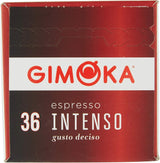 Gimoka Kaffeekapseln Espresso Intenso Kaffeemischung, Intensität 12-144 Kapseln Kompatibel mit Lavazza* A Modo Mio* Haushalts-Espressomaschinen, 144 Stück (4 x 36 Getränke) Hergestellt in Italien