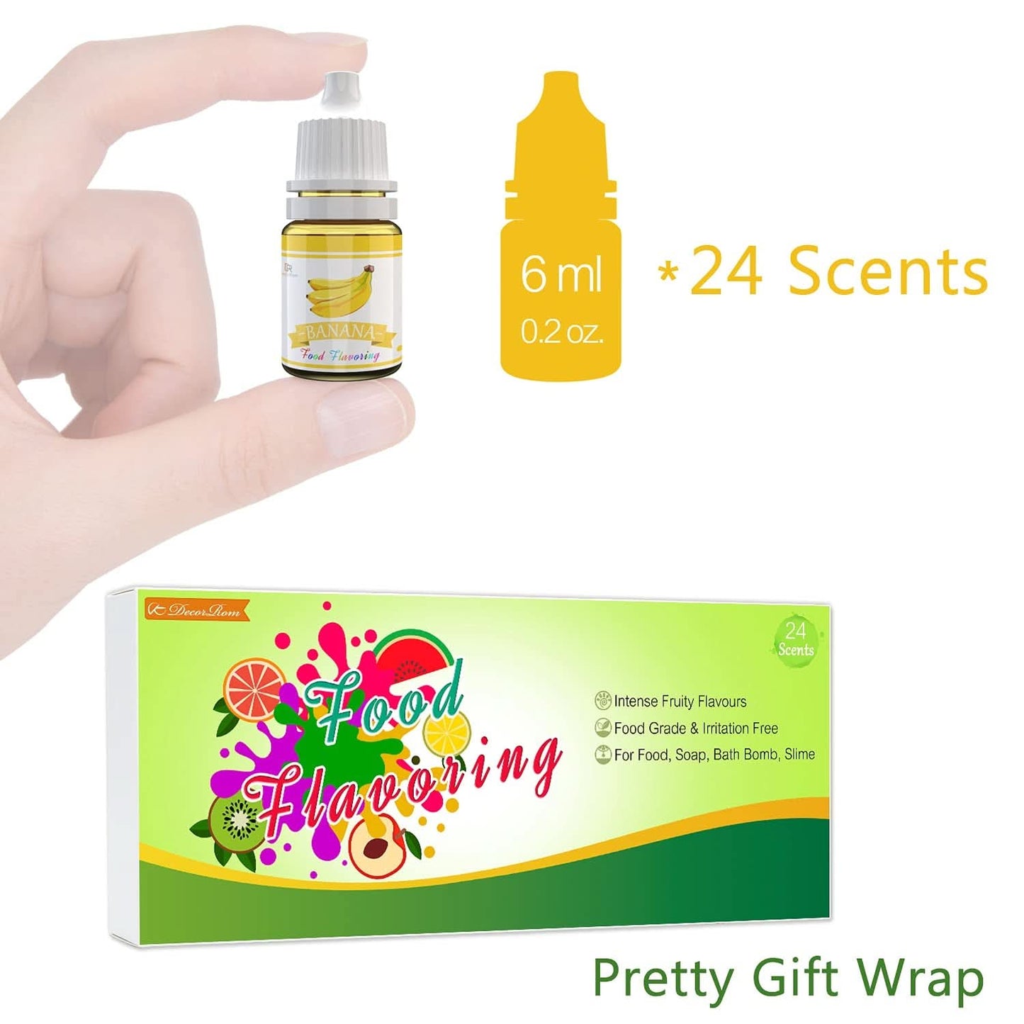 Set 24 arome alimentare concentrate, 24 x 6 ml Arome Naty Shop
