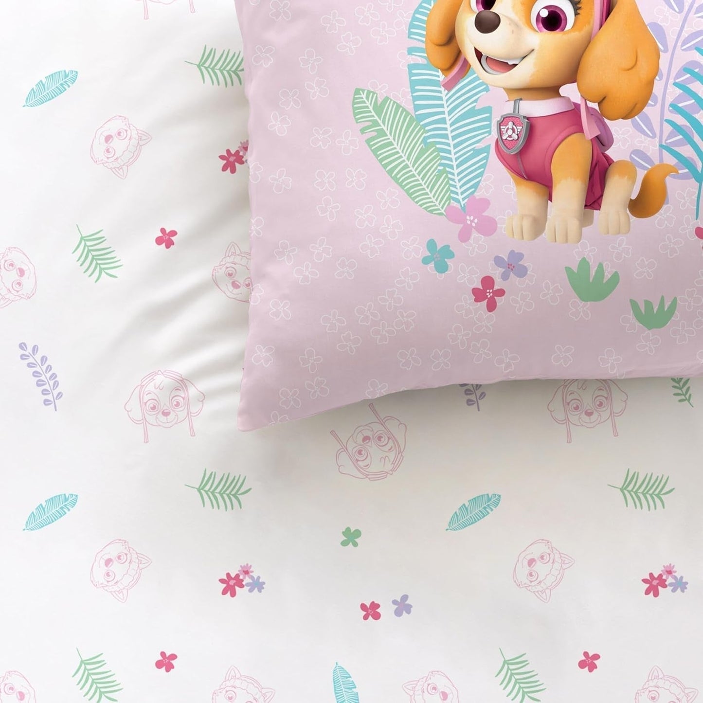 Lenjerie de pat, Patrula Catelusilor (Paw Patrol), 100% bumbac Lenjerie de pat - copii Naty Shop