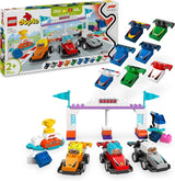 LEGO DUPLO Town F1 Team Race Cars With Racers, jucărie de construit pentru întreaga familie, experiență de joacă imaginativă, cadou de ziua de naștere pentru copii mici, băieți și fete de la 2 ani 10445 Seturi de constructie Besuche den LEGO-Store Titlu implicit