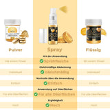 Colorant alimentar lichid auriu metalic He-Ju 25ml, sclipici comestibil pentru băuturi și alimente (auriu metalic, 25ml)