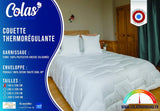 COLAS NORMAND Plapumă termoregulatoare, Cool In, Temperat, 140 X 200 Cm, Transpirație, Ventilație optimă, 100% percale, Fresh Feel, Franceză, 53130255, Alb Plapumi si pilote Naty Shop
