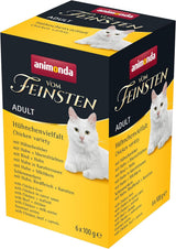 animonda Vom Feinsten Hrană umedă pentru pisici adulte, varietate de pui, 6 x 100 g