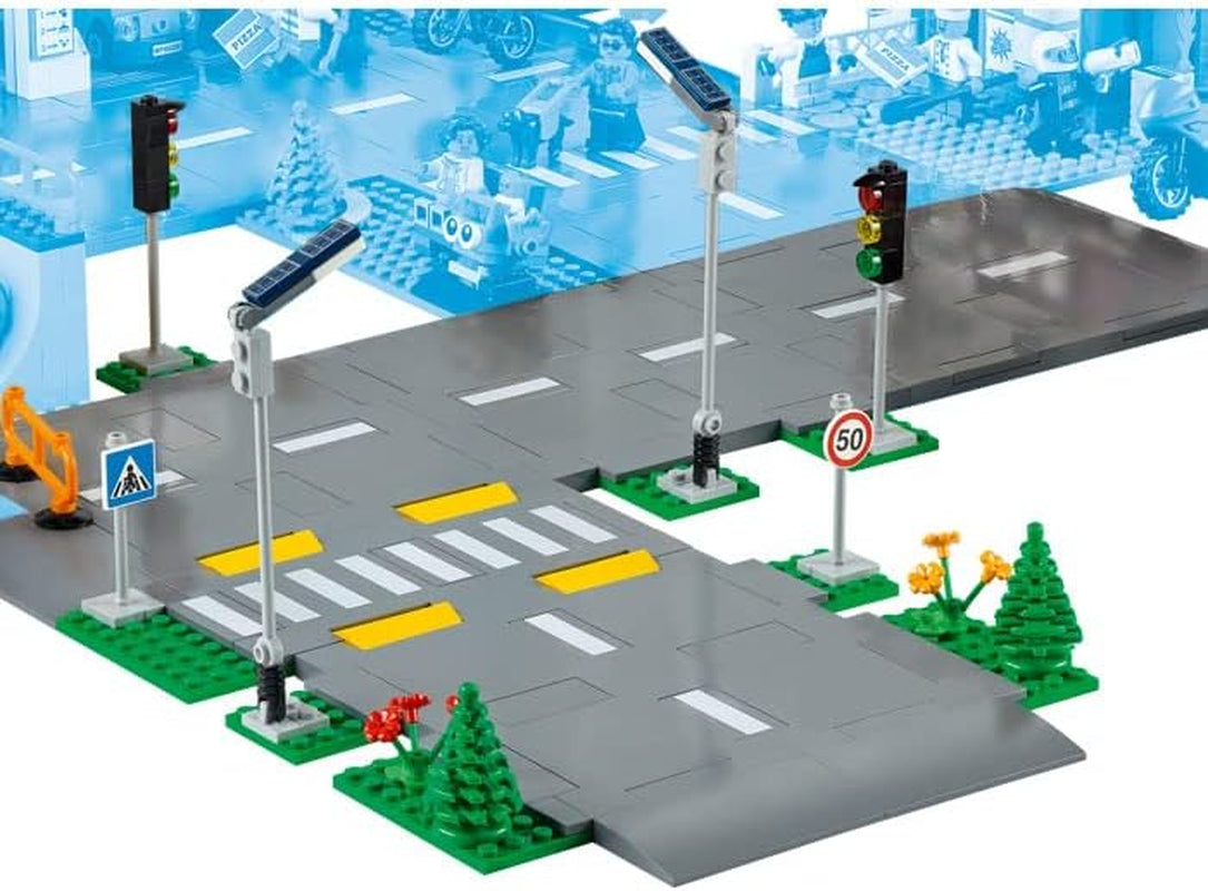 LEGO City Intersecție rutieră cu semafoare, set de construcție cu cărămizi care strălucesc în întuneric 60304 Seturi de constructie Besuche den LEGO-Store
