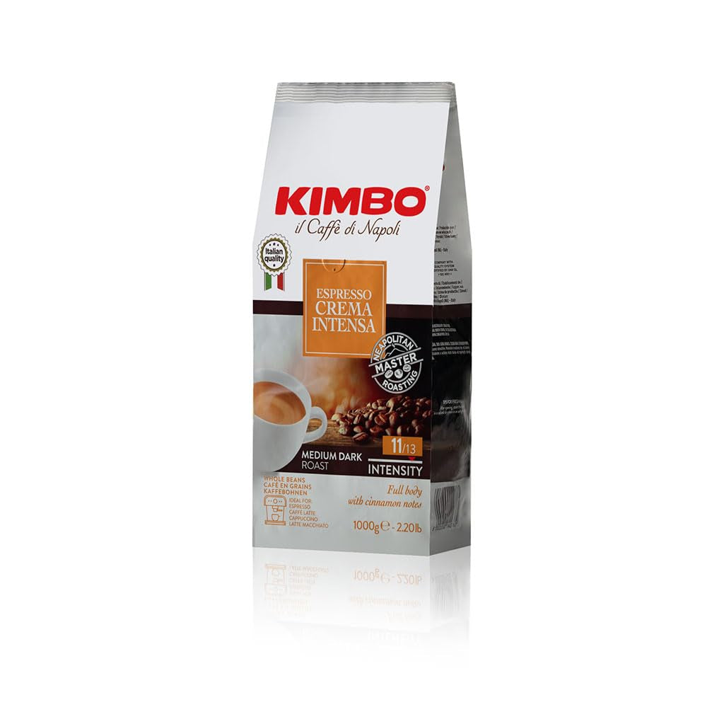 Boabe de cafea întregi Crema Intensa, prăjire medie, pungă de 1 kg