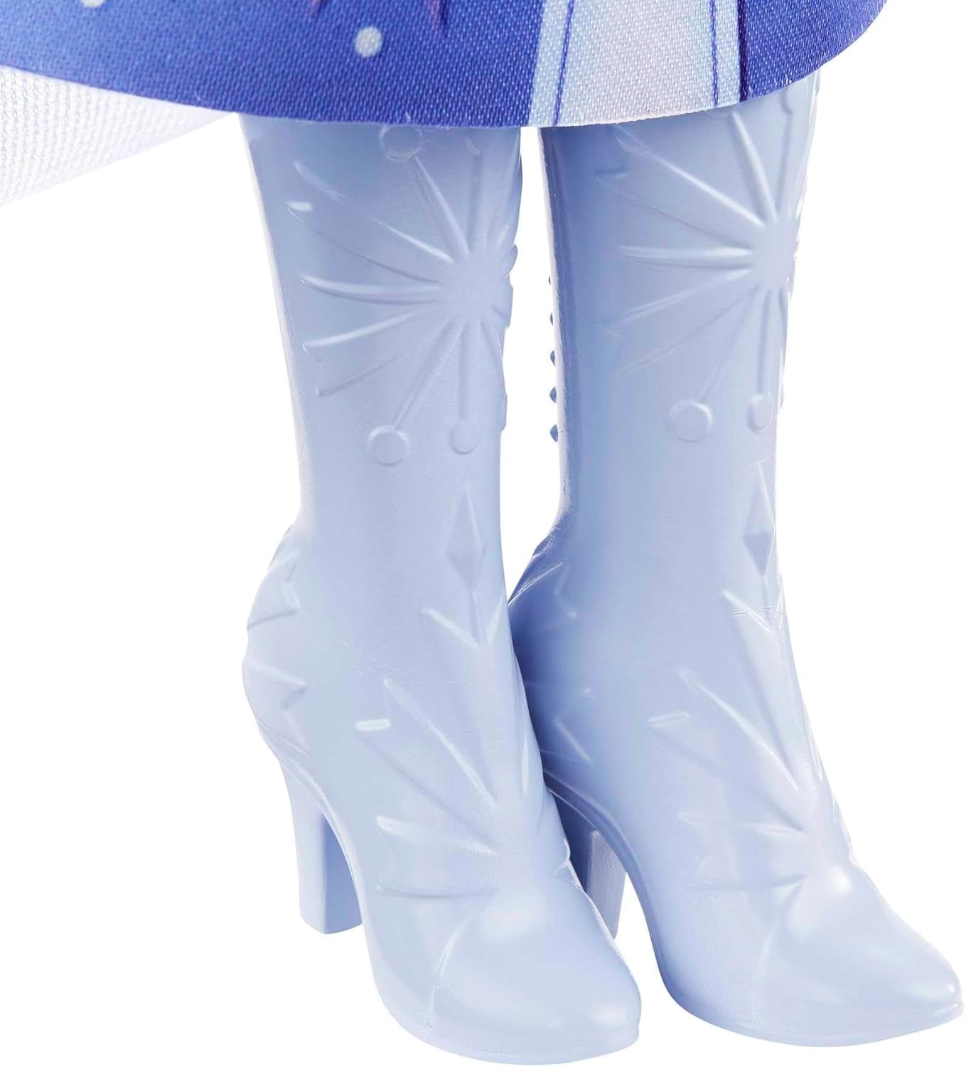 Mattel Disney Prințesa Elsa păpușă, Regina de gheață păpușă în costum de călătorie, păr blond pieptănat, mobil, fustă extensibilă și cizme, cadouri Disney, jucării de la 3 ani, HLW48 Papusi Naty Shop