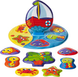 Playgro carte de baie - Jucării de apă - Jucării pentru copii - Jucării - Copii mici - Jucării de apă pentru copii - Carte de baie pentru copii - colorată Jucarii Bebe Naty Shop Baie puzzle