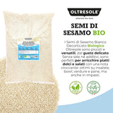 Semințe de susan organice 3 kg, semințe oleaginoase organice crude, susan alb, decojite natural, neprăjite, sursă de calciu și fier, pachet economic