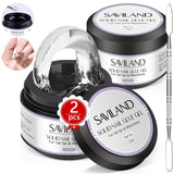 SAVILAND Fester Nagelkleber Gel: 30-Tage Lang Anhaltender Starker Nagelkleber Für Press on Nails Falsche Nagelspitzen 15Ml U V Nagelkleber 3D Gel-Nagelkunst-Kleber Für Verwendung Im Salon Zu Hause