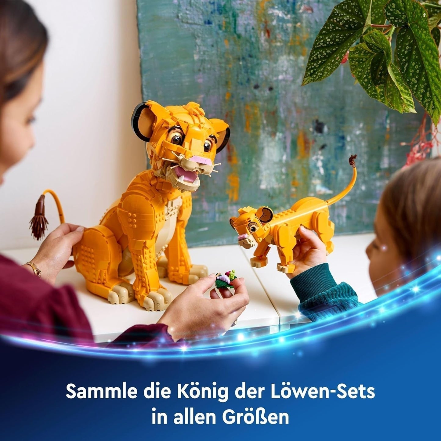 LEGO Ç€ Disney Simba, puiul de leu al regelui, jucărie de construcție pentru copii, Playset fantezie cu figura leului, idee de cadou cool pentru fete și băieți de la 6 ani, jucărie pentru copii 43243 Seturi de constructie Besuche den LEGO-Store