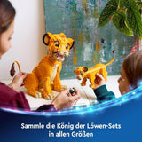 LEGO Ç€ Disney Simba, puiul de leu al regelui, jucărie de construcție pentru copii, Playset fantezie cu figura leului, idee de cadou cool pentru fete și băieți de la 6 ani, jucărie pentru copii 43243 Seturi de constructie Besuche den LEGO-Store