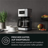 Espressor AEG Deli 5, 1,5 l, temporizator programabil, funcție de menținere la cald, oprire de siguranță, indicator nivel apă, dozaj optim, funcție anti-picurare, oțel inoxidabil, CM5-1-6ST