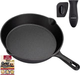 OVERMONT tigaie de grătar din fontă cu mâner Oale si Tigai Naty Shop Rotund 25Cm