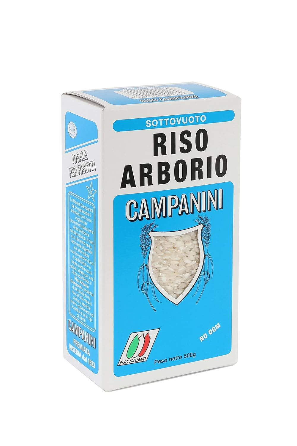 ‎Risera Campanini Orez Risotto 500 g – Orez Risotto din Italia, Orez Riso Arborio, Risotto cremos
