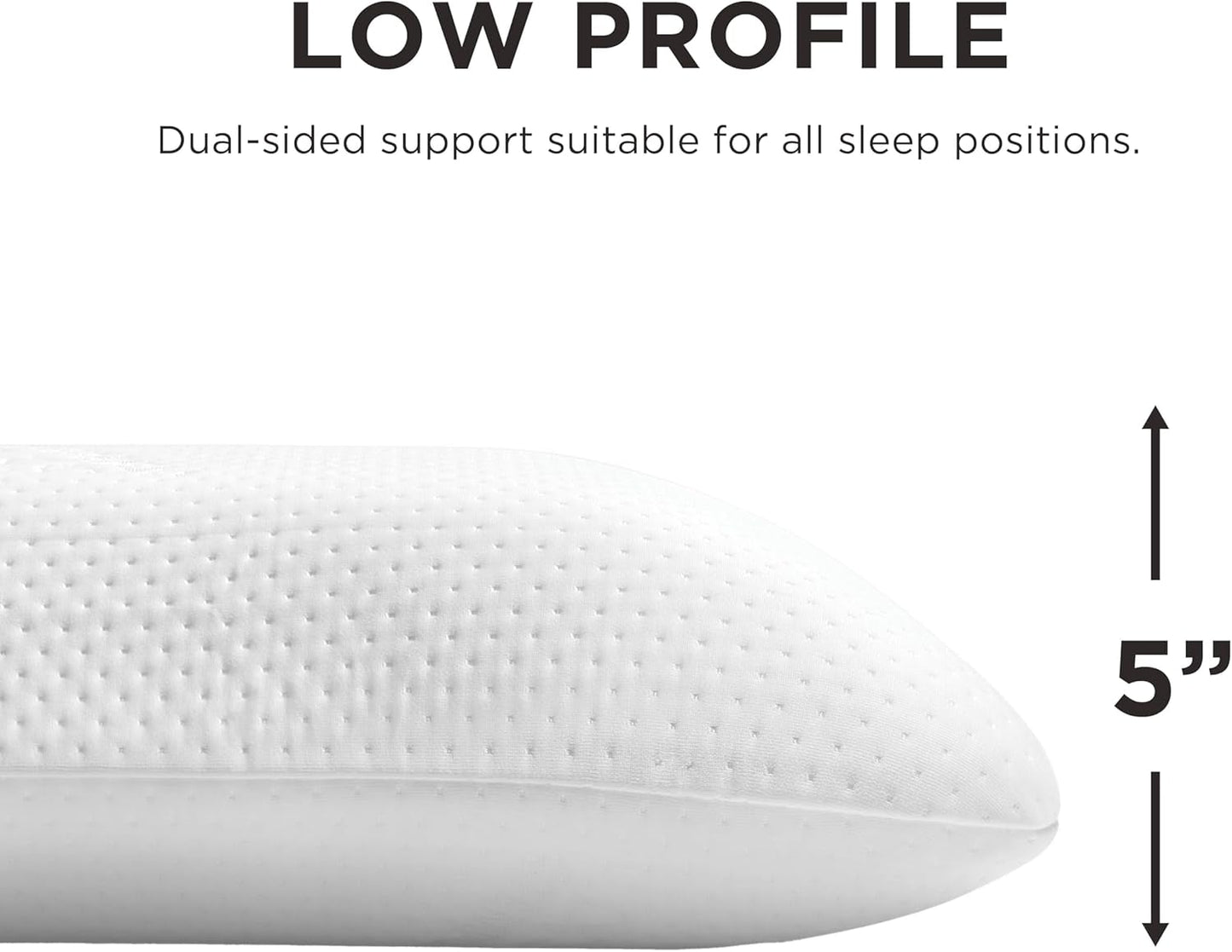TEMPUR-PEDIC Pernă Symphony Fabricată din spumă cu memorie, Luxuriantă, Moale, Standard, Albă Perne standard Naty Shop