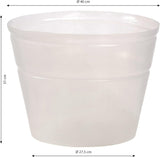 Suport pentru ghiveci Dehner, flexibil, Ø 40 cm, înălțime 31 cm, plastic, transparent