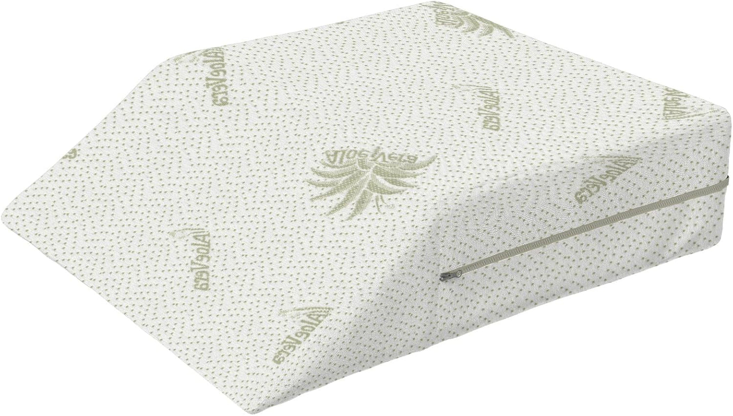 Lenjerie de pat italiană Pernă de odihnă pentru picioare detașabilă, Aloe, 61X50X17Cm Perne standard Naty Shop Titlu implicit