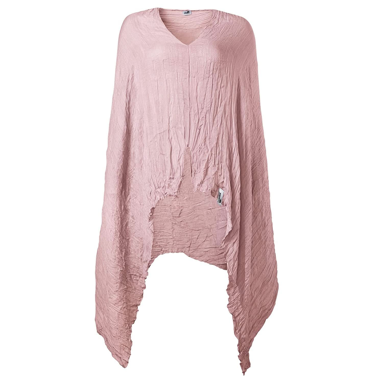 LES ENFANTS Musselin Stillschal Aus Weichstem Stoff, Stilltuch Stillschürze Stillcover Für Unterwegs, Weich & Atmungsaktiv, Diskretes Stillen Öffentlichkeit, Sichtschutz, Multi-Funktional, Rosa Accesorii Hrana si Alaptare Bebe Naty Shop