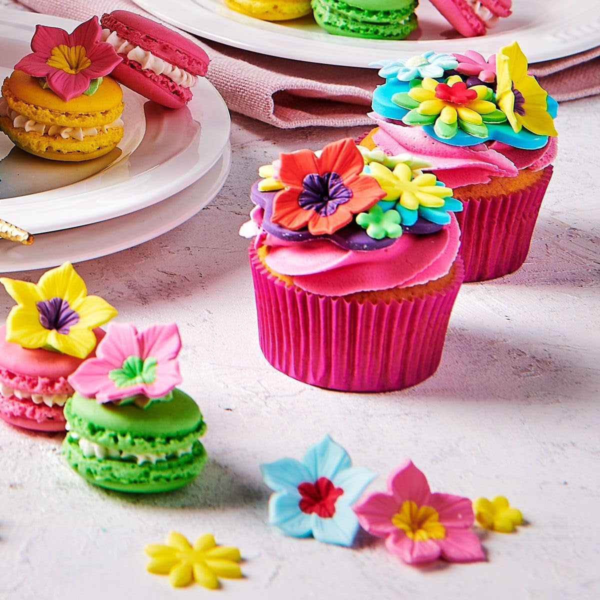 Colorant alimentar Funcakes Gel Denim Blue: Colorant alimentar foarte concentrat pentru aluat, cremă, fondant, marțipan, produse de patiserie, dozare ușoară, picături individuale pentru a crea culori vibrante, Halal, 30 g