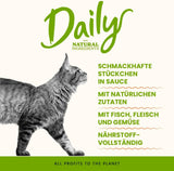 Almo Nature Daily - Hrană umedă pentru pisici - Ton și Somon - 70g, Pachet de 30