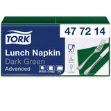 Tork 477840 Șervețele de prânz Lime / Șervețele din 2 straturi pentru mâncăruri mici sau gustări / Calitate avansată / 10 X 200 (2000) șervețele de hârtie / 32.6 X 33 Cm (L X l) / 1/4 pliere