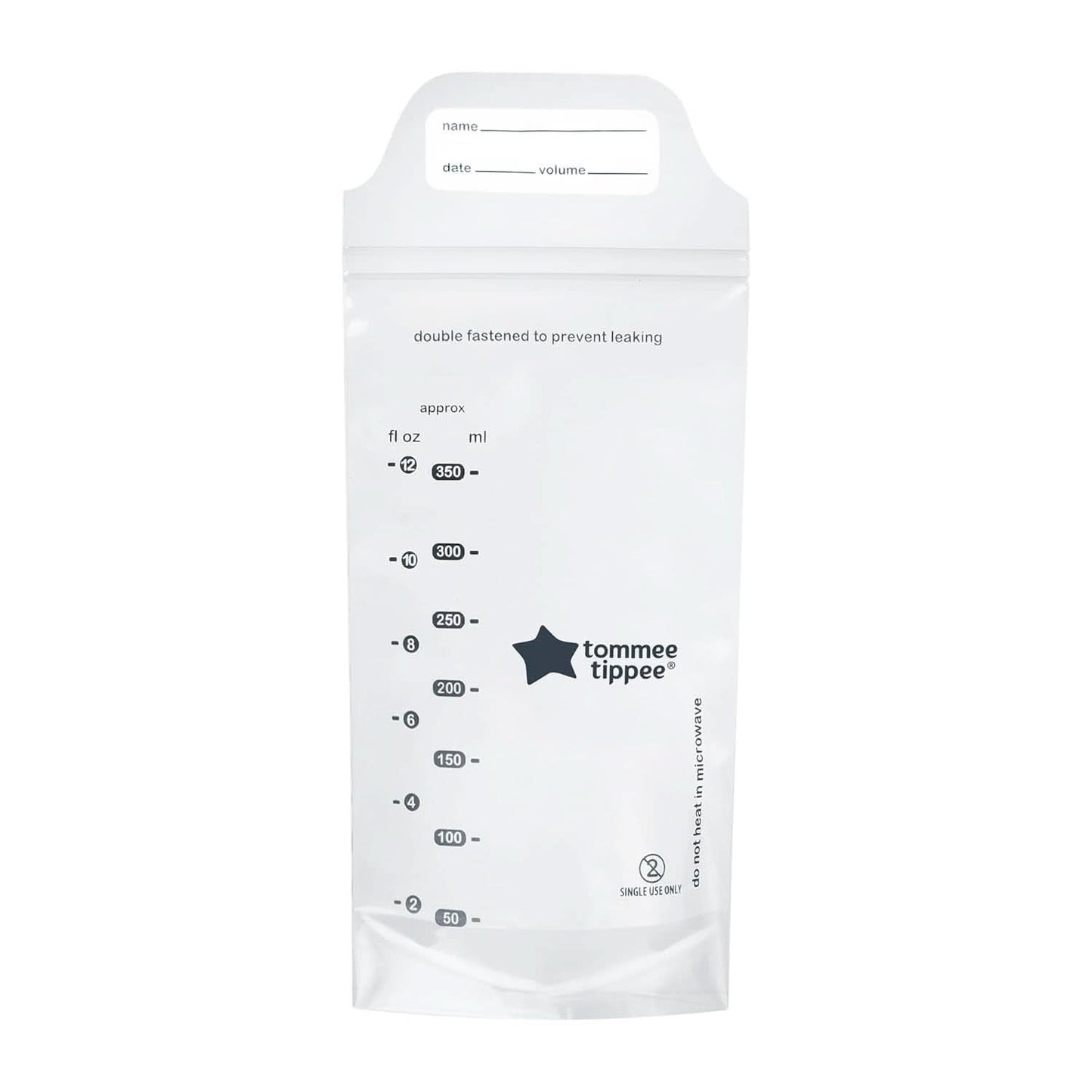 Tommee Tippee Closer to Nature Pungi pentru depozitarea laptelui matern, pre-sterilizate, 350 ml Accesorii Hrana si Alaptare Bebe Naty Shop