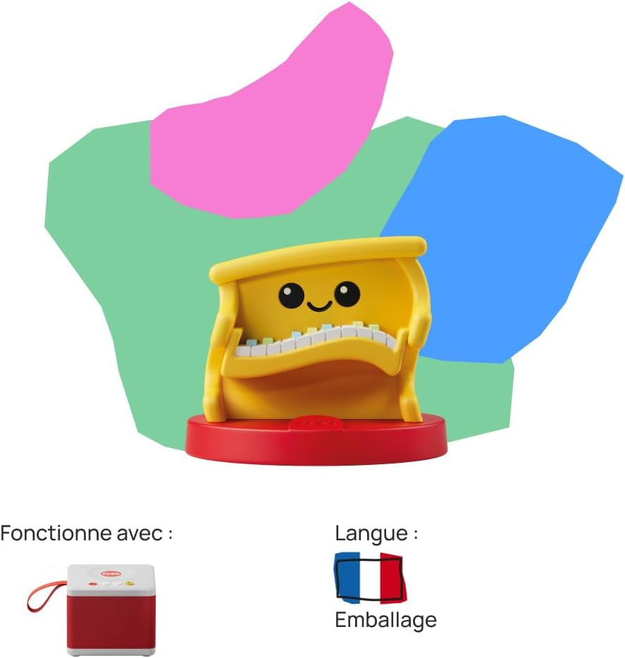 - Personaj sonor, muzică clasică la pian, jucărie, conținut de învățare pentru copii de la 0 ani, versiunea franceză, FFF30013 Jucarii Bebe Naty Shop