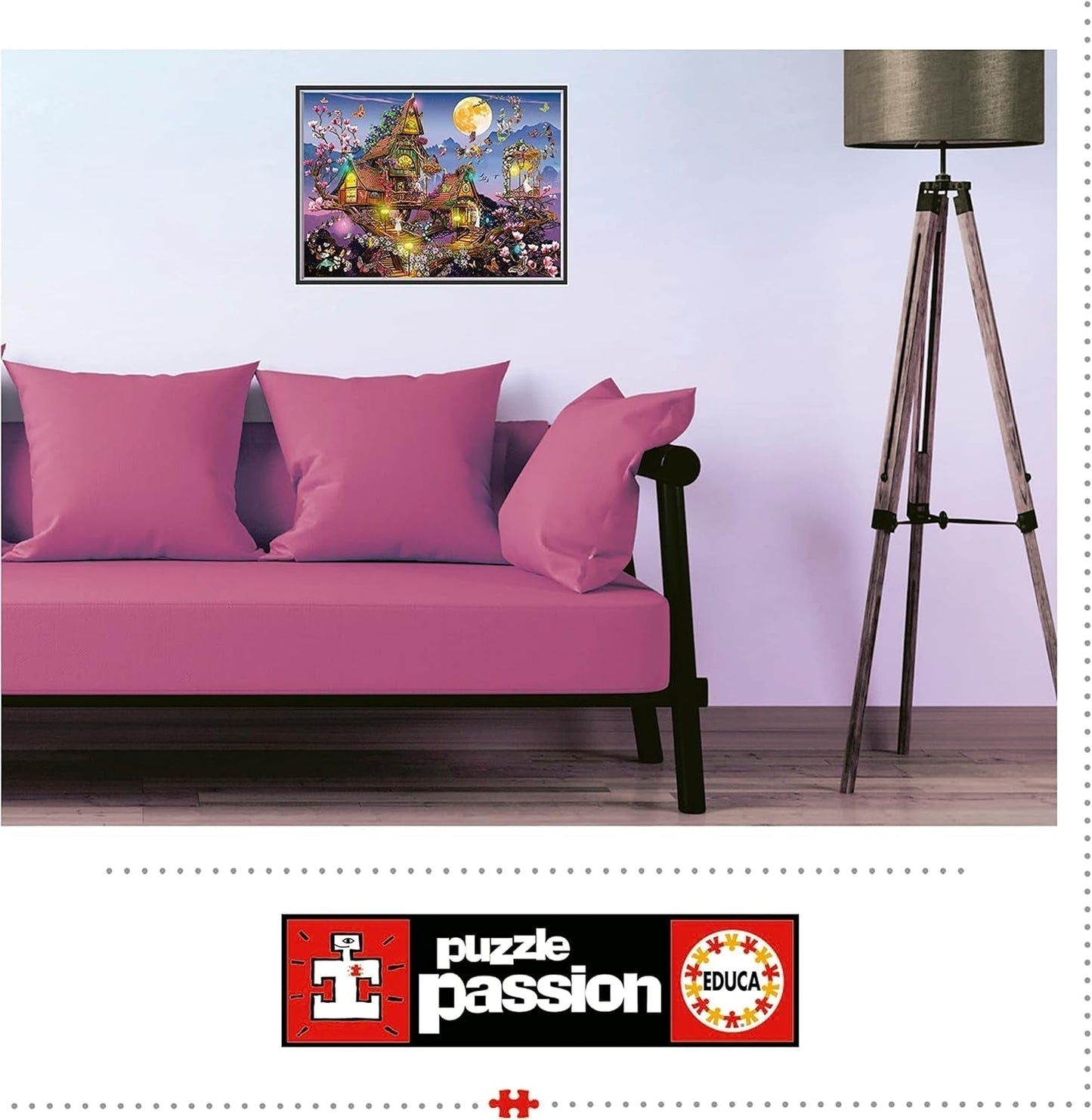 Educa - Puzzle 500 piese pentru adulti | casa zanelor, puzzle 500 piese pentru adulti si copii de la 11 ani, fantezie, basme, zane (19554) Puzzle Naty Shop