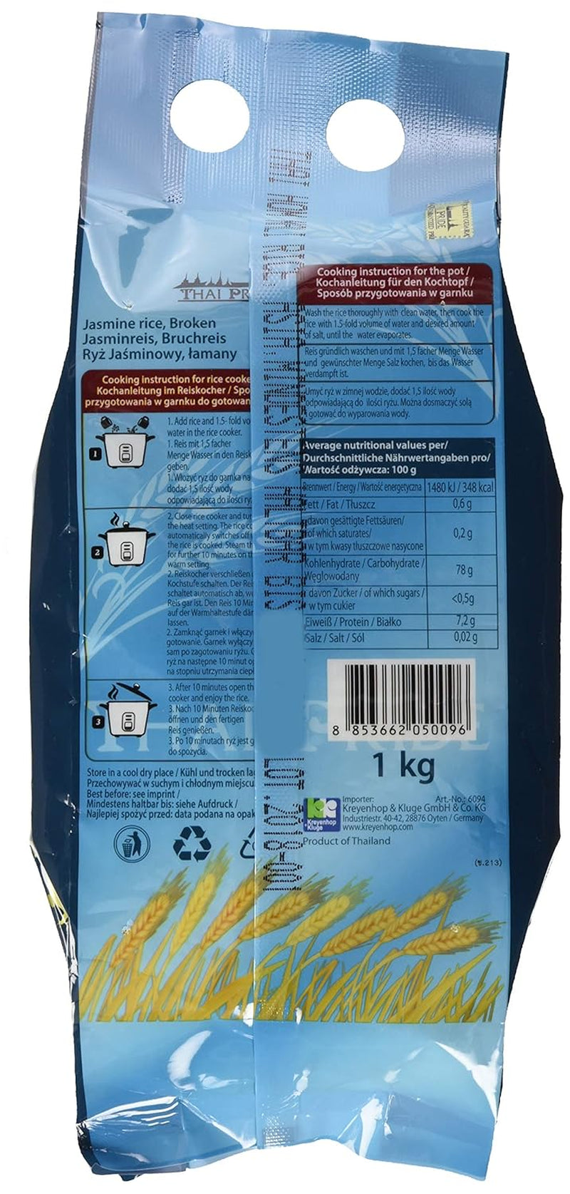 Orez rupt parfumat, pachet de 10 (10 x 1 kg)