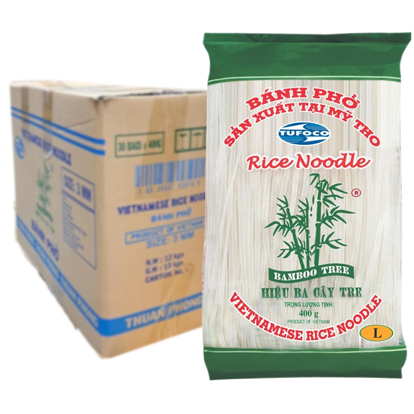BAMBOO TREE - Reisnudeln 3 Mm. - 1 X 400 GR