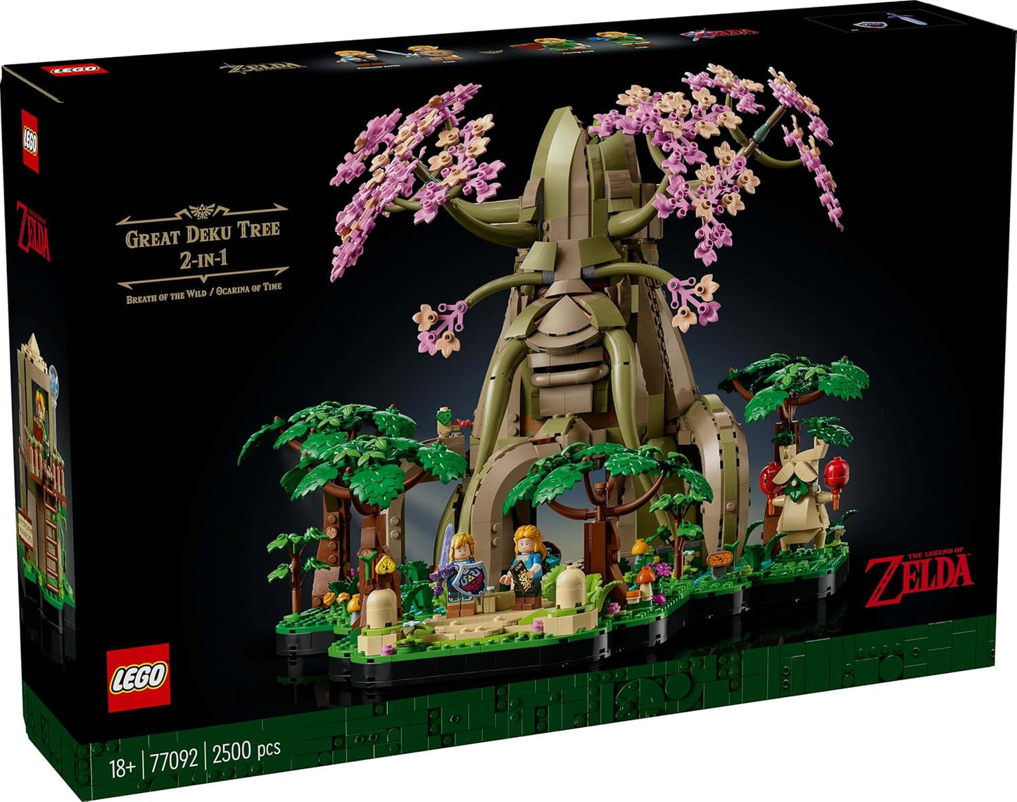 LEGO The Legend of Zelda Deku Tree 2-In-1 - piesă de colecție cu prințesa Zelda și 3 minifigurine Link - set de construcție pentru adulți și idee de cadou pentru fanii jocurilor video - 77092 Seturi de constructie Besuche den LEGO-Store