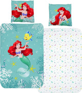 Arielle Meerjungfrau Bettwäsche Bettbezug 135X200 80X80 Baumwolle · Kinderbettwäsche Für Mädchen Disney Prinzessin Mermaid · 2 Teilig Naty Shop Default Title
