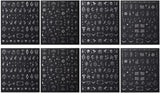 Autocolante 3D metalice argintii pentru unghii, autocolante pentru unghii pentru femei, stea, lună, soare, folie de unghii, autocolante autoadezive, autocolante fluture pentru unghii, autocolante pentru unghii, accesorii pentru design unghii, 8 bucăți
