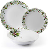 Excelsa SERV.TAV.18 PZ CHRISTMAS HOLLY Weiß