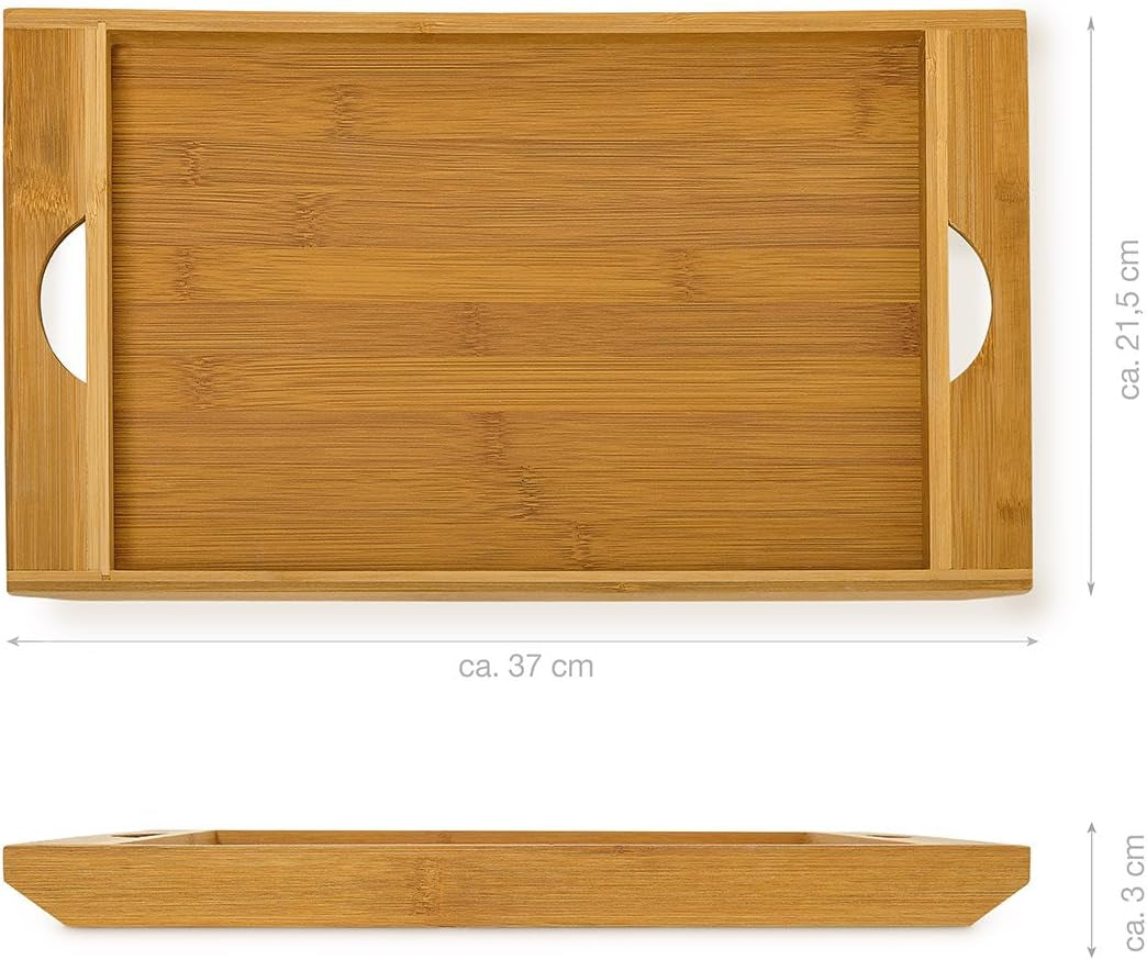 Relaxdays Coș de pâine rulant cu sertar, bambus, HxLxP: 21 x 40,5 x 28 cm, lemn, natural & placă de tăiat pâine din bambus aprox. 3 x 37 x 21,5 cm Placă de tăiat cu tavă pentru firimituri pentru curățare ușoară natural Cutii depozitare alimente Naty Shop