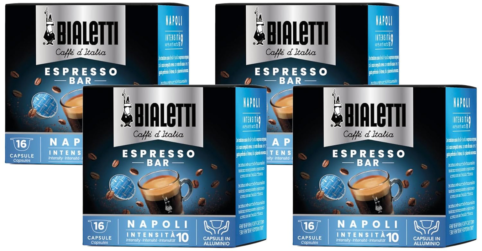 96080093/M Kaffee-Kapseln Napoli, Alu, 16 Stück (Packung mit 4)